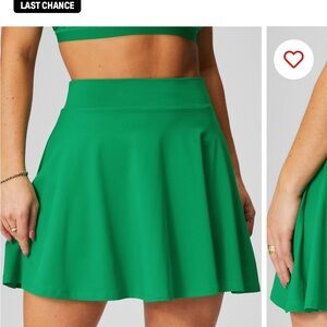 Fabletics Green Tennis Skirt, Flounce Skirt
